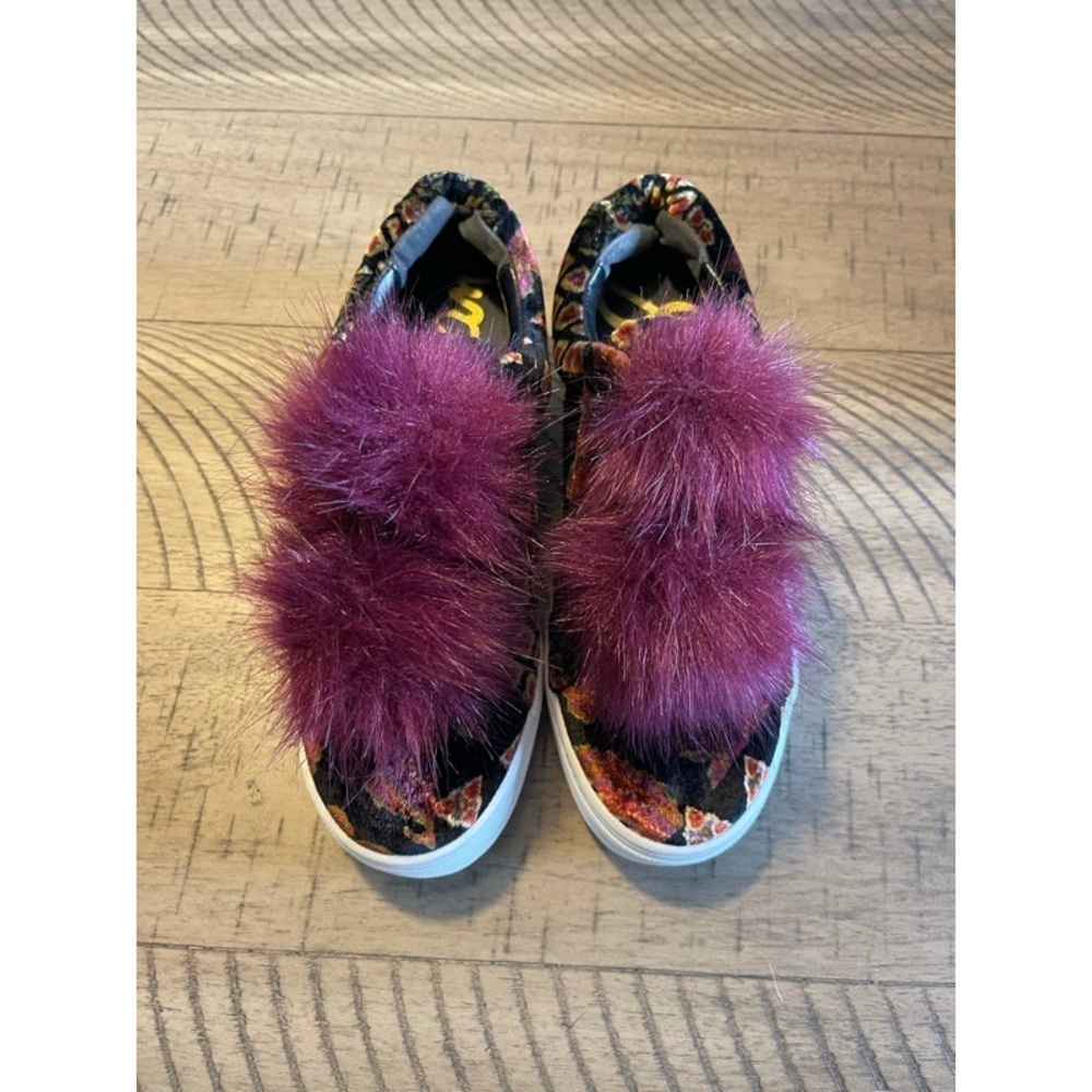 Sam Edelman Leya Velour Faux Fur Slip On Shoes - Picture 2 of 7
